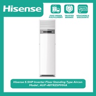 Hisense AUF-48TR2SPMHA 5.5HP Floor Standing Type, Inverter  Aircon Energy Saving and Fast Cooling