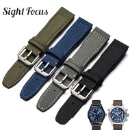 20mm Watch Straps for IWC Pilot Spitfire Timezone Top Gun Portuguese Mark Nylon Canvas Watch Bands f