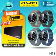 Awei H18 Smart Watch AMOLED HD Screen Display Health Bluetooth Call Waterproof Outdoor Smartwatch Ma