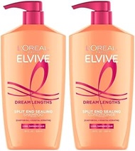 L'Oreal Paris Elvive Dream Lengths Shampoo and Conditioner Kit, Paraben Free, 1 kit