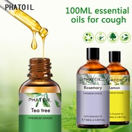 [Relief  Cough] PHATOIL 100ML Natural Tea tree Essential Oil Home Office Aromatherapy Relieve Cough Lemon Peppermint Frankincense