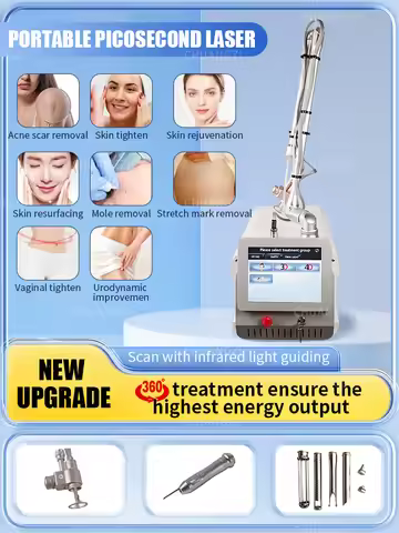 Fractional CO2 Laser Equipment 4d Fotona Mini Skin Stretch Marks Treatment Device 60w Pigment Remova