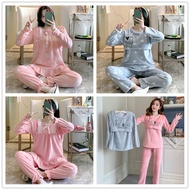 Coral Fleece Women Pajamas Set Warm Thick Flannel Maternity Clothes Nursing Pyjamas Pregnancy Breast