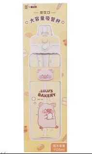Lu Lu 豬大容量吸管水壺 1120 ml