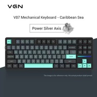 VGN V87/V87pro tri-mode mechanical keyboard customized Gasket structure full key hot plug RGB Low la