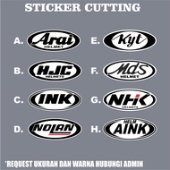 HELMET BRAND CUTTING STICKERS HELMET BRAND CUTTING STICKERS MDS, NOLAN, ETC.