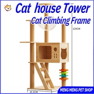 New Large Cat Apartment Cat Tree House Wood Tower House Cat Climbing Frame