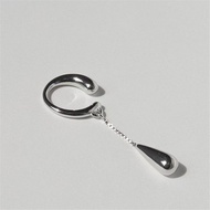Fashionable Unique Drop-Shaped Ear Clip High-End Feeling Non-Pierced Ear Bone Clip Simple Cool Style