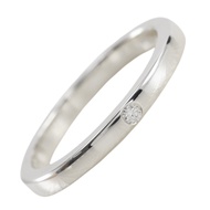 Tiffany & Co.) Elsa Peretti 戒指，11.5 號，925 純銀鑲鑽，約 ​​2.5 克，女士款。 [二手]
