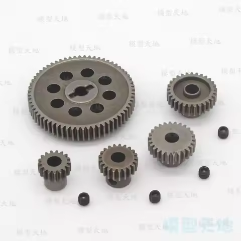 11184 Steel Metal Spur Diff Differential Main Gear 64T Motor Pinion Gears 5MM 17T 21T 26T 11119 1118