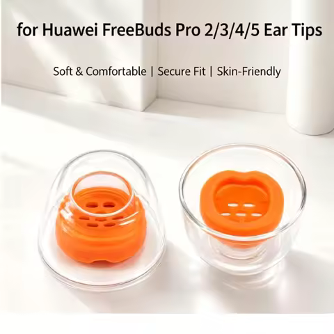 Liquid Silicone Eartips for Huawei FreeBuds Pro 5 /4/ 3 /2/6i/7i Dustproof Filter Earphone Noise Red