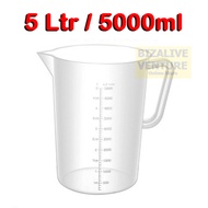 (5000ml) Plastic Measuring Cup | Bakeware | Measuring Jug | Cawan Penyukat | Cawan Jug Penyukat Suka
