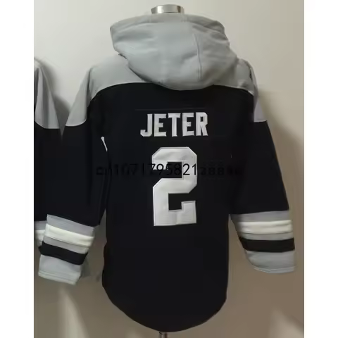 Aaron Judge Jersey 99 American New York Baseball Hoodies 2 Derek Jeter Jersey Pullover All Stitched