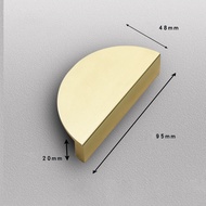Handle Lemari Gold Handle Pintu Setengah Lingkaran Hendel Lemari Tarikan Pintu Lemari Tarikan Laci S