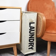 Dirty Clothes Basket with Wheels Foldable Laundry Bag 44L