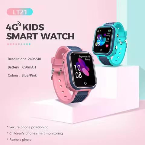 LT21 4G Smart Watch For Children Camera Monitor GPS Location Tracker Can Insert Sim Card IP67 Waterp