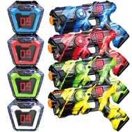 OSALON Laser Tag Guns Set of 4 with Digital LED Score Display Vest Infrared Multi-Function Laser Tag