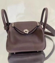 Mini Lindy 馬鞍紅 銀扣 Swift B stamp