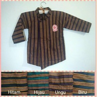 Baju Surjan Lurik Anak - Surjan Lurik Anak Premium - Surjan Lurik Anak Halus - Pakaian adat anak