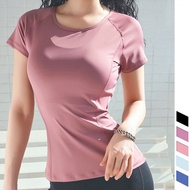 3.3 🔥flash sale🔥 Women Yoga T Shirt Fitness Sports Slim  Mesh Sportswear Gym Tops Tshirt Quick Dry Running Workout Cool Shirts