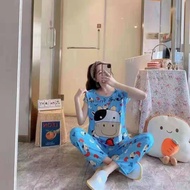 YSS,Korean Cotton Sleepwear Pajama Set for Women Nightwear