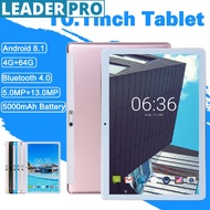Android 8.1 Tablet PC 4G RAM +64G ROM 10.1 inch Quad Core WIFI BluetoothV4.0 Laptop Dual SIM Silver/Black/Gold/Pink/Blue