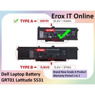 Dell GRT01 Latitude 5421 5431 55215531 Precision 3470 3561 3581 5431 Laptop Battery