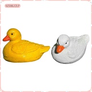 [szxmkj2lp] Floating Duck Statue, Sculpture, Duck Ornament, Garden Decoration for Yard, Water, Pool,