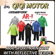 ARAISPORT ARAI SPORT AR1 2 LAYER BAJU HUJAN RAINCOAT RAINCOATS S M L XL 2XL 3XL 4XL 5XL 6XL 7XL 8XL