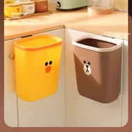 line friends sally 雞仔 brown 家居 日用品 送禮 禮物 熊大 廚房 垃圾桶 櫥櫃 掛式 收納桶 雜物筒