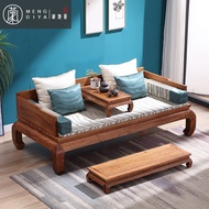 Pterocarpus Erinaceus Poir. Rosewood Furniture Solid Wood Arhat Bed New Chinese Style Single Board Plain Bed Rosewood Rohan Couch Sofa