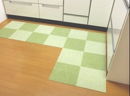 [日本製造] 防滑地毯式地墊20塊 每塊25x25cm 極薄 可洗衣機清洗 可剪裁（可選：綠色/啡色系列）