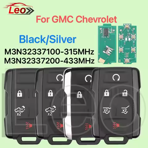 Leo M3N32337100/7200 Car Remote Key For Chevrolet 2014-2018 Silverado Colorado GMC 315/433MHz 3/45/6