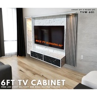 【Mr 99 Furniture】6ft TV Hanging Cabinet TVW-601 🔥FREE INSTALLATION🔥 Led Light/Display Box/Kabinet TV