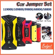 Car Jumper PowerBank 119000/109800/98800mAh With Pump Car PowerBank Jump Starter Emergency JumpStart PowerBank Kereta