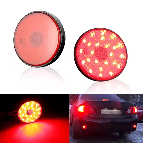 2xLED Rear Bumper Reflector Lights Lamp 81910-89105 for Toyota Highlander Sequoia 08-10 for Mitsubis