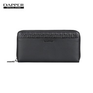 DAPPER กระเป๋าสตางค์ Monogram Accordion Long Wallet สีดำ