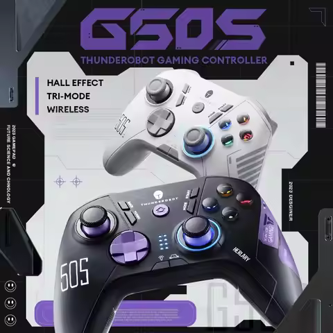 THUNDEROBOT G50S Wireless Gaming Controller Hall Effect Joystick Triggers Gamepad 1000Hz Polling Rat