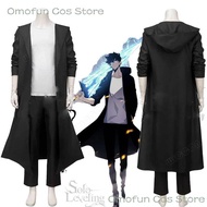 Cosplay Anime Knight Sung Jin-Woo Solo Leveling Wig ทรงผมสั้นสไตล์เกาหลีสำหรับผู้ชาย สีผมธรรมชาติ ทร