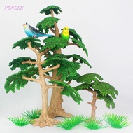 PEACEB Simulation Cypress, Plastic Pine Trees Coconut Tree, Ecological Plants Mini Vivid Cypress Lan