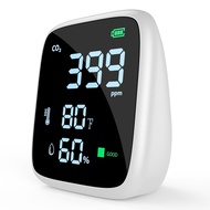 5-in-1 CO2 Carbon Dioxide Detector, Dienmern Portable Air Quality Monitor Indoor, 1600mAh Powerful B