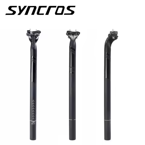 SYNCROS-full carbon fiber ultra-light seat post, clamp diameter 6*6/7*7/7*7/7*9mm, length 350/400mm,