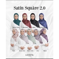 READY STOCK Tudung Satin Square Loveta by Siti Sarah