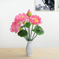 Simulation Lotus Lotus Leaf Fake Lotus Lotus Offering Table Tribute Flower Buddha Hall Offering Budd