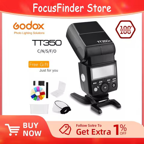 Godox TT350C TT350S TT350N TT350F TT350F TT350O Flash 2.4G HSS TTL Wireless Speedlite Flash for Cano
