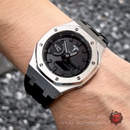 G-Shock Custom Tesla Model Casioak Royal Black Rubber Strap