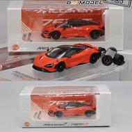 CM Model 1: 64 McLaren 765 LT Orange McLaren Alloy Car Model Out of Print Car Model