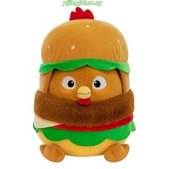 MXBEAUTY Chick Doll Throw Pillow, Animation Chicken Bessie Chick Chicken Burger Plush Toy, Removable