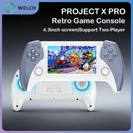 PX PRO Handheld Game Console 4.3-inch 3D Joystick HDMI Output Support Two-Player PSP PS1 2W+ Games