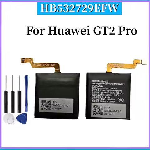 High Capacity HB532729ECW Battery For Huawei GT2 Pro GT2Pro Batteries Smartwatch Battery + Free Tool